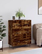 vidaXL Сайдборд опушен дъб 695x34x90 см инженерно дърво