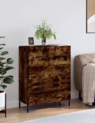 vidaXL Сайдборд опушен дъб 695x34x90 см инженерно дърво
