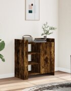 vidaXL Сайдборд опушен дъб 735x35x75 см инженерно дърво