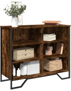 vidaXL Сайдборд опушен дъб 91x355x745 см инженерно дърво