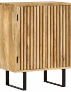 vidaXL Сайдборд с 2 врати 55x35x70 см мангово дърво масив