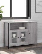 vidaXL Сайдборд сив сонома 100x35x75 см инженерно дърво