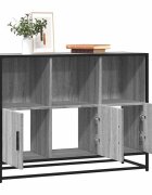 vidaXL Сайдборд Сив сонома 100x35x76 см инженерно дърво
