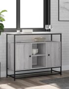 vidaXL Сайдборд сив сонома 100x35x80 см инженерно дърво