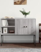 vidaXL Сайдборд сив сонома 100x40x795 см инженерно дърво
