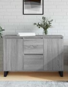 vidaXL Сайдборд сив сонома 1015x35x70 см инженерно дърво