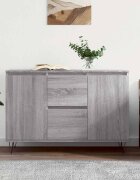 vidaXL Сайдборд сив сонома 1015x35x70 см инженерно дърво