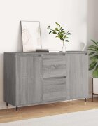 vidaXL Сайдборд сив сонома 1015x35x70 см инженерно дърво