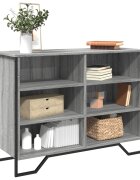vidaXL Сайдборд сив сонома 101x355x745 см инженерно дърво