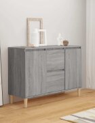 vidaXL Сайдборд сив сонома 101x35x70 см инженерно дърво
