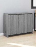 vidaXL Сайдборд сив сонома 102x33x75 см инженерно дърво