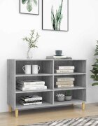 vidaXL Сайдборд сив сонома 1035x35x70 см инженерно дърво