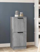 vidaXL Сайдборд сив сонома 30x30x70 см инженерно дърво