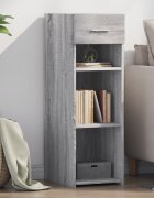 vidaXL Сайдборд сив сонома 30x425x93 см инженерно дърво