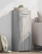 vidaXL Сайдборд сив сонома 30x425x93 см инженерно дърво