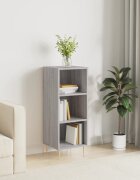 vidaXL Сайдборд сив сонома 345x325x90 см инженерно дърво