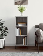 vidaXL Сайдборд сив сонома 345x325x90 см инженерно дърво