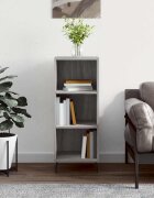 vidaXL Сайдборд сив сонома 345x325x90 см инженерно дърво