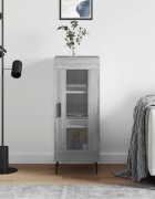 vidaXL Сайдборд сив сонома 345x34x90 см инженерно дърво
