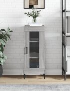 vidaXL Сайдборд сив сонома 345x34x90 см инженерно дърво