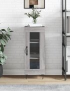 vidaXL Сайдборд сив сонома 345x34x90 см инженерно дърво