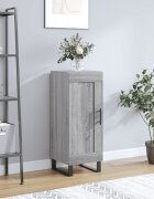 vidaXL Сайдборд сив сонома 345x34x90 см инженерно дърво