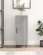 vidaXL Сайдборд сив сонома 345x34x90 см инженерно дърво