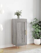 vidaXL Сайдборд сив сонома 345x34x90 см инженерно дърво