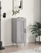 vidaXL Сайдборд сив сонома 345x34x90 см инженерно дърво