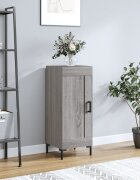 vidaXL Сайдборд сив сонома 345x34x90 см инженерно дърво