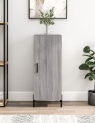 vidaXL Сайдборд сив сонома 345x34x90 см инженерно дърво