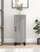 vidaXL Сайдборд сив сонома 345x34x90 см инженерно дърво