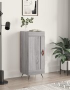 vidaXL Сайдборд сив сонома 345x34x90 см инженерно дърво
