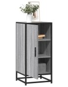 vidaXL Сайдборд сив сонома 355x35x76 см инженерно дърво и метал