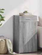 vidaXL Сайдборд сив сонома 50x425x93 см инженерно дърво
