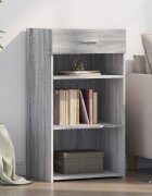 vidaXL Сайдборд сив сонома 50x425x93 см инженерно дърво