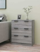 vidaXL Сайдборд сив сонома 60x30x70 см инженерно дърво