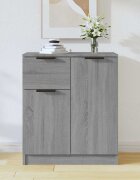 vidaXL Сайдборд сив сонома 60x30x70 см инженерно дърво