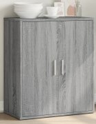 vidaXL Сайдборд сив сонома 60x31x70 см инженерно дърво