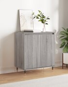 vidaXL Сайдборд сив сонома 60x35x70 см инженерно дърво