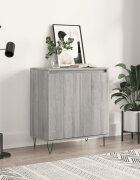vidaXL Сайдборд сив сонома 60x35x70 см инженерно дърво
