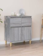 vidaXL Сайдборд сив сонома 60x35x70 см инженерно дърво