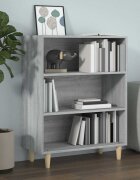 vidaXL Сайдборд Сив сонома 695x325x90 см инженерно дърво