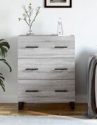 vidaXL Сайдборд сив сонома 695x34x90 см инженерно дърво
