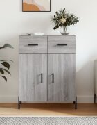 vidaXL Сайдборд сив сонома 695x34x90 см инженерно дърво