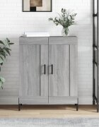 vidaXL Сайдборд сив сонома 695x34x90 см инженерно дърво