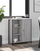 vidaXL Сайдборд сив сонома 70x30x80 см инженерно дърво