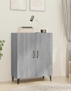 vidaXL Сайдборд Сив сонома 70x34x90 см инженерно дърво