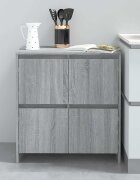 vidaXL Сайдборд сив сонома 70x41x75 см инженерно дърво