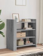 vidaXL Сайдборд сив сонома 735x35x75 см инженерно дърво